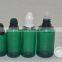 10ml e-liquid bottle dark green bottle , 10ml green PET bottle, green plastic bottle with lid