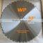 Diamond wall saw blade for reinforced cocnrete, Diamond position, Arix, diamond array, Diamond aligned