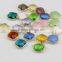 JFG0504 Wholesale crystal gemstone bezel square connectors