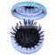2016 Hot Sale Electroplate Folding Hair brush with Mirror