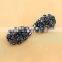 Trendy Hair Barrettes Purple Crystal Rhinestone Bridesmaid Wedding Party Fashion Flower Hair Clip Jewelry