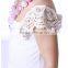 Wholesale Kids Solid Elegant Cotton Dresses Lace Girls Ruff Sleeve Long Dress One Piece Party Dress