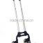 OEM design best price different colors aluminium made portable foldable shopping trolley