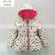 kids dot print winter coat