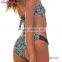 Black Polka Dot Bow Bandeau High-waisted Bikini