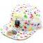 Floral Fabric 5-panel Snapback Cap With Woven Lable