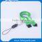 Polyester custom fashion cheap cell phone lanyard with clip