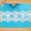 GF6500 Cheap polyester chemical lace sequin table cloth silver overlay trim lace