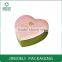 lovely beauty pink heart shaped cardboard chocolate food gift box