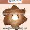 HIMALAYAN SALT CANDLE HOLDERS - FLOWER(1) SHAPE