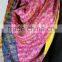 Double Sided Designer Stole Girl's Beautiful Kantha Scarves