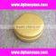 round leather cosmetic box for promotion-HYZB010