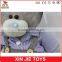 100% polyester bear type plush toy soft grey plush teddy bear with clothing customize grey plush teddy bear toy