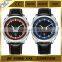 shiny square black silver leather strap appearance elgin watch steel quartz