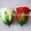red and white egg shape fake rose flower