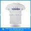 Custom soft white mercerized cotton t-shirt