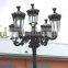 5 ARM VICTORIAN STYLE 10FT. CAST IRON STREET LIGHTS