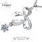 Unique jewelry bowknot zircon water drop pendant ring earrings and necklace jewelry set for bride
