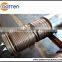 bimetallic plastic extruder screw barrel for conical twin screws machine
