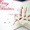 Candle Christmas 3d greeting card