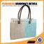 Jute stitching tote bag paper straw material hot sale shopping handbag