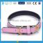 LF High quality high-end pu leather dog collar with metal buckle