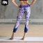 Sublimation printing athletes recommended wholesale women active wear capri yoga