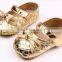 summer baby shoes cheap baby prewalker shoes golden color baby shoes