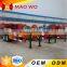 new design 3 axle extendable lowbed skeletal semi trailer