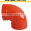 ASTM-A536 300 Psi Ductile Iron 45/90 Degree Grooved Elbow Fittings