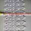 2016 100% Polyester nigerian white chemical lace for wedding dress