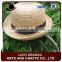 High quality custom straw flat topboater hat