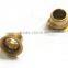 customized brass flat head semi tubular rivets