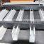 Aluminum acoustic baffles in ceiling tiles