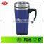 16 oz double layer translucent travel mug with stainless