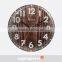 DEHENG 12 inch cheap Wood club galss clock
