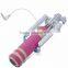 2015 Top Hot 13.5cm Super Mini Wired Selfie Stick Handheld Monopod Mini Selfie Stick Pocket Selfie Stick