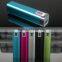 Pocket size aluminum power bank 2600 mah with 1A USB PORT