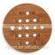 Hot-sale bamboo cup coaster mat and pad with holder