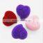 Velvet ring box heart shaped ring box velvet jewelry packaging boxes