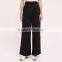 New fashion bow tie drop feelings long casual woman black chiffon pants