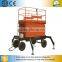 Motorcycle mobile scissor lift work platform