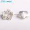 Star shaped lowest price faceted crystal glass fancy stones for nail art