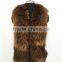 god sex girl leather with brown raccoon fur vest