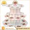New design cake derocration tiered cheap disposable cardboard cupcake stand