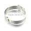 Europe Brand Silver Shield Bracelet Spring Bangle Stainless Steel Jewelry for Women