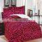 3pcs king pink zebra soft flannel with sherpa fleece throw blanket,borrego blanket