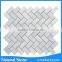 Mosaic 1''x2'' matte herringbone white mosaic wall tile for office floor backsplash