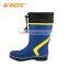 high heel safety ladies fashion long rubber galoshes boots with cuff