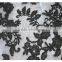 Latest modern black beads embroidery textile fabric for cloths or dress